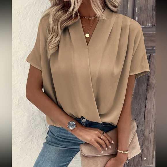 Boho batwing sleeve wrap blouse - Picture 5 of 11